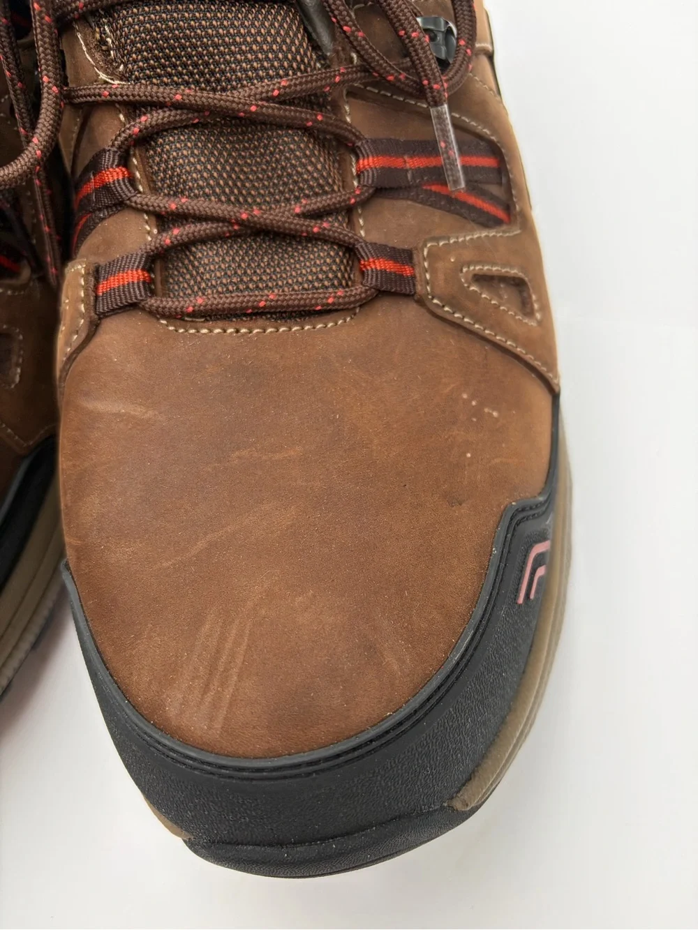 Orthofeet Ridgewood Men 12 D Brown Waterproof Leather Hiking Boots Orthopedic